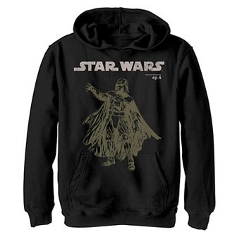 Boys 8-20 Star Wars Episode 4 Darth Vader Posed Portrait Hoodie