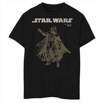 Boys 6-20 Star Wars Episode 4 Darth Vader Posed Portrait Tee