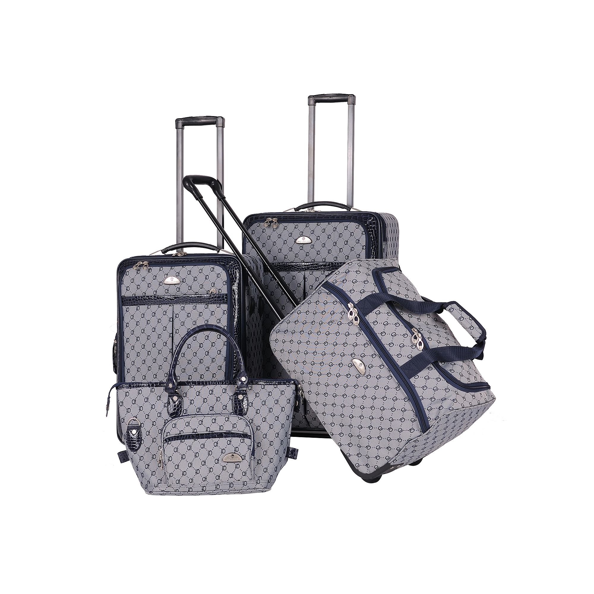 American Flyer AF Signature 4-Piece Luggage Set, Blue