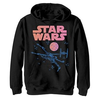 Boys 8-20 Star Wars X-Wing Ombre Logo Poster Hoodie