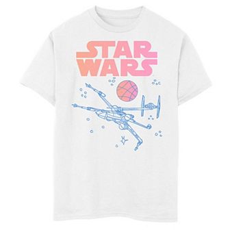 Boys 8-20 Star Wars X-Wing Ombre Logo Poster Tee