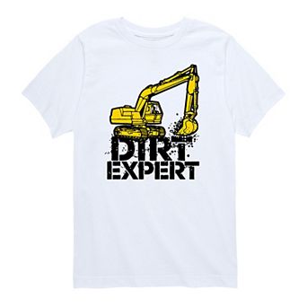 Boys 8-20 Dirt Expert Construction Digger Tee