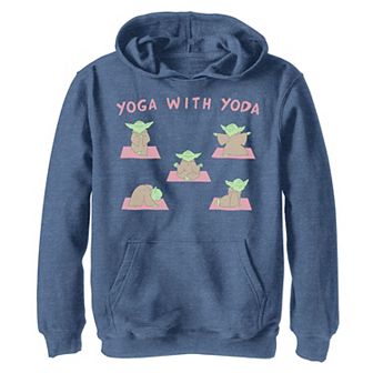 Boys 8-20 Star Wars Yoga With Yoda Hoodie