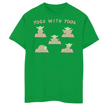 Boys 8-20 Star Wars Yoga With Yoda Tee