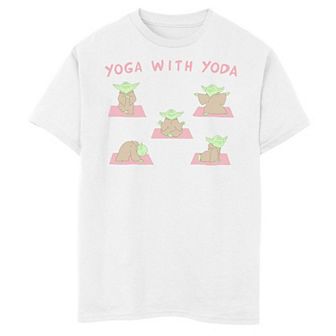 Boys 8-20 Star Wars Yoga With Yoda Tee