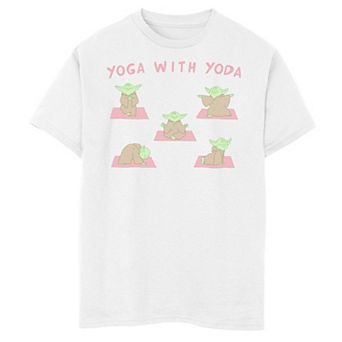 Boys 8-20 Star Wars Yoga With Yoda Tee