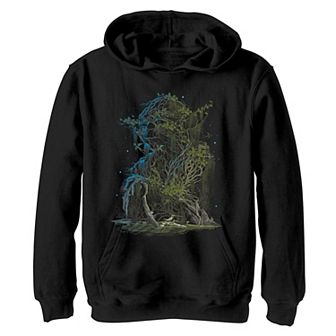 Boys 8-20 Star Wars Earthy Tree Yoda Hoodie