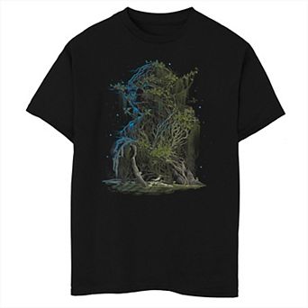 Boys 8-20 Star Wars Earthy Tree Yoda Tee