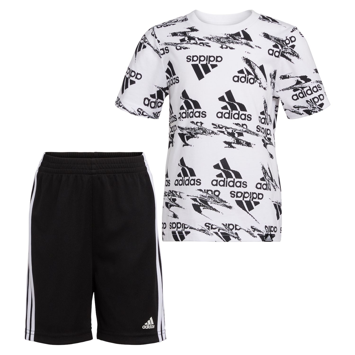 adidas toddler boy short sets