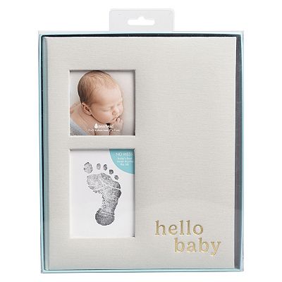 Pearhead Hello Baby Memory Book & Newborn Handprint Footprint