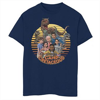 Boys 8-20 Jurassic World Camp Cretaceous Group Portrait Tee