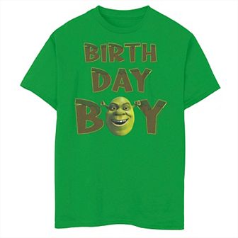 Boys 8-20 Shrek Birthday Boy Portrait Tee