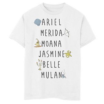 Disney Princess Boys 8-20 Name Stack Tee
