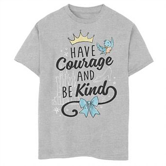 Disney Princess Boys 8-20 "Have Courage And Be Kind" Tee