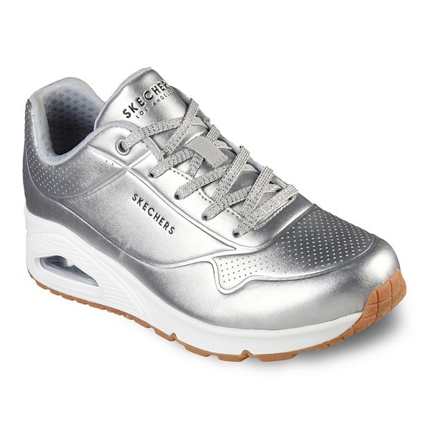 Skechers store silver sneakers