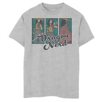 Disney's Raya And The Last Dragon Boys 8-20 Nerd Portrait Panels Tee