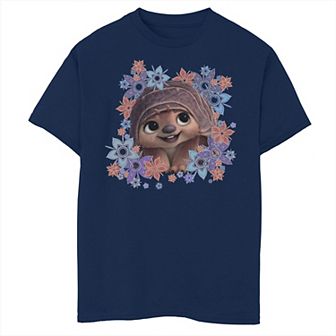 Disney's Raya And The Last Dragon Tuk Tuk Boys 8-20 Floral Portrait Tee