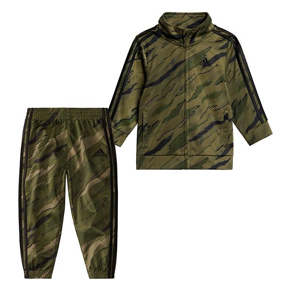 gijzelaar leren Voorstad Baby Boy adidas Camo Print Tricot Track Jacket & Jogger Pants Set