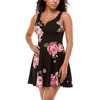 Juniors' B. Smart Sleeveless Floral V-Neck Dress