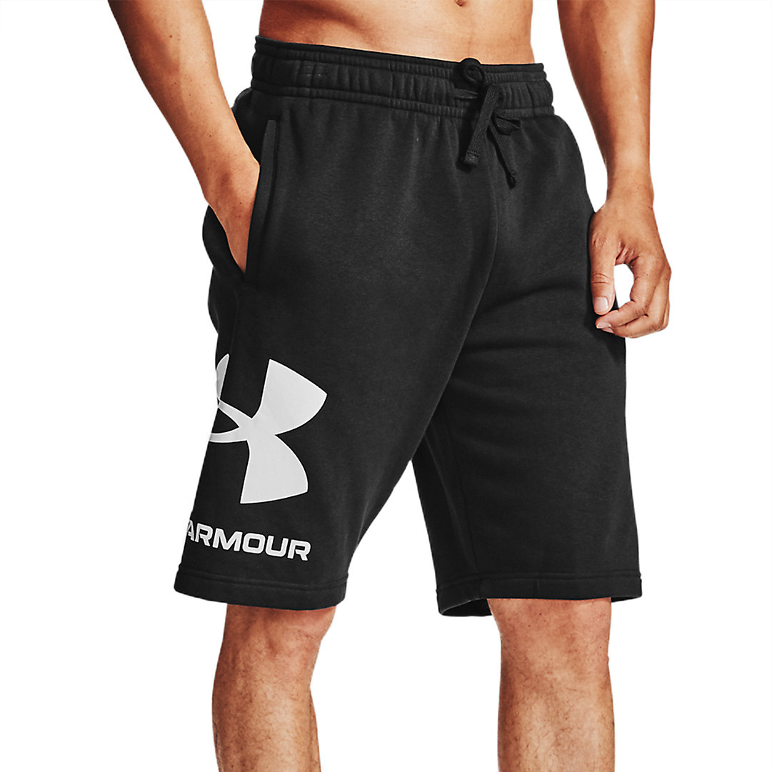 Under Armour Rival Mens Fleece Shorts Navy Ultra Soft Casual Gym Workout Short 