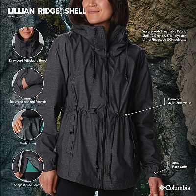 Gray columbia rain jacket womens best sale