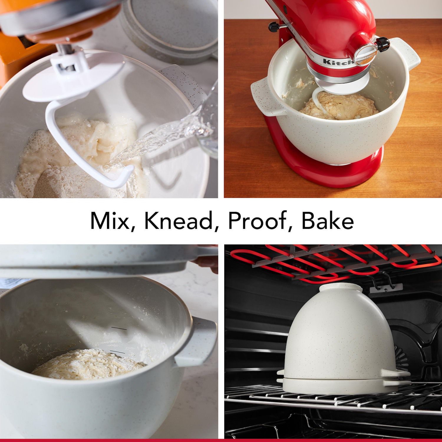 KitchenAid Bread Bowl with Baking Lid - Thumbnail 4