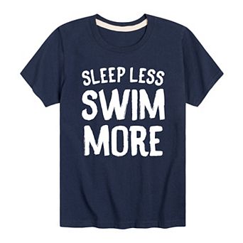 Boys 8-20 Sleep Less Swim More Tee