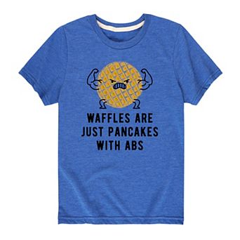 Boys 8-20 Waffles Pancakes With Abs Tee