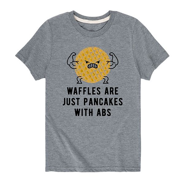 Boys 820 Waffles Pancakes With Abs Tee