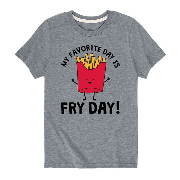 Boys 8-20 My Favorite Day Is Fry Day Tee