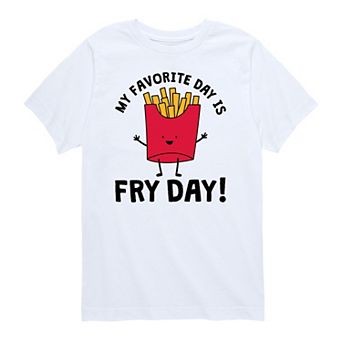Boys 8-20 My Favorite Day Is Fry Day Tee
