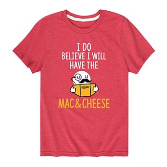 Boys 8-20 I Do Believe Mac & Cheese Tee
