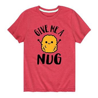 Boys 8-20 "Give Me A Nug" Chicken Nugget Tee