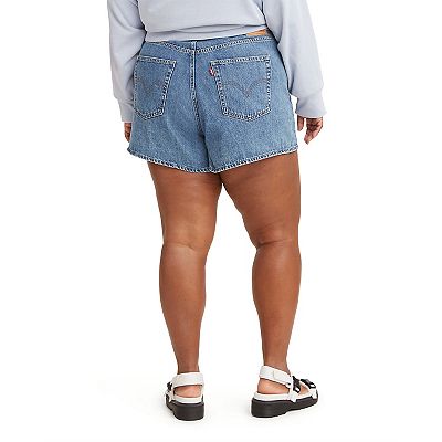 Plus Size Levi s High Waisted Mom Jean Shorts