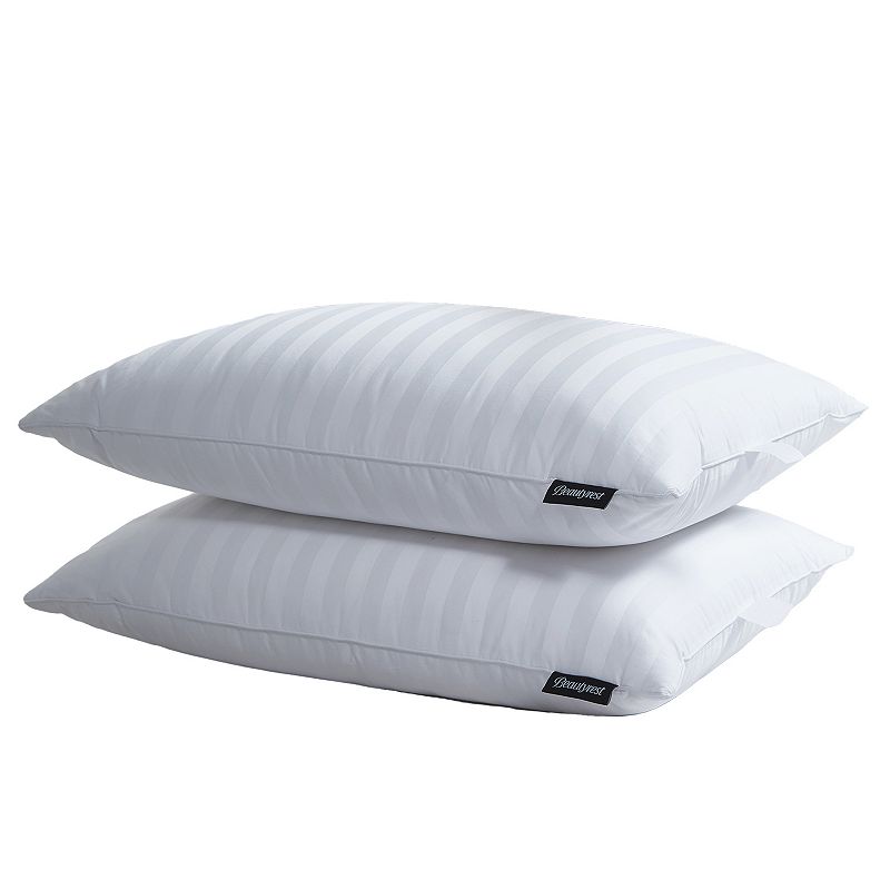 Beautyrest 2-pack White Goose Feather Jumbo Pillows, King