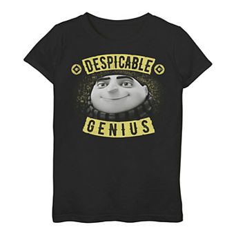 Girls 3-16 Despicable Me Gru "Despicable Genius" Tee