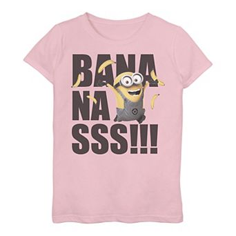 Girls 3-16 Minions Dave Goes Bananas Tee