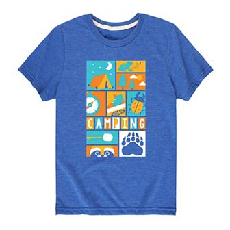 Boys 8-20 Camping Outdoor Collage Tee