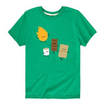Boys 8-20 Fire And S'mores Tee