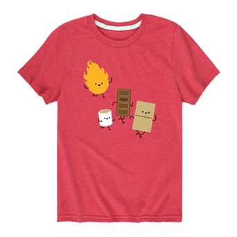 Boys 8-20 Fire And S'mores Tee