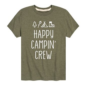 Boys 8-20 Happy Campin' Crew Tee