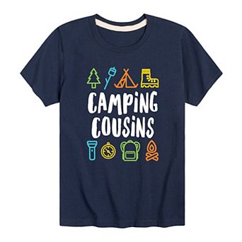 Boys 8-20 Camping Cousins Tee
