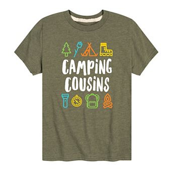 Boys 8-20 Camping Cousins Tee