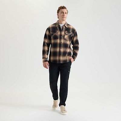 Men's Matix Sherpa Lined Buffalo Check Flannel Shacket