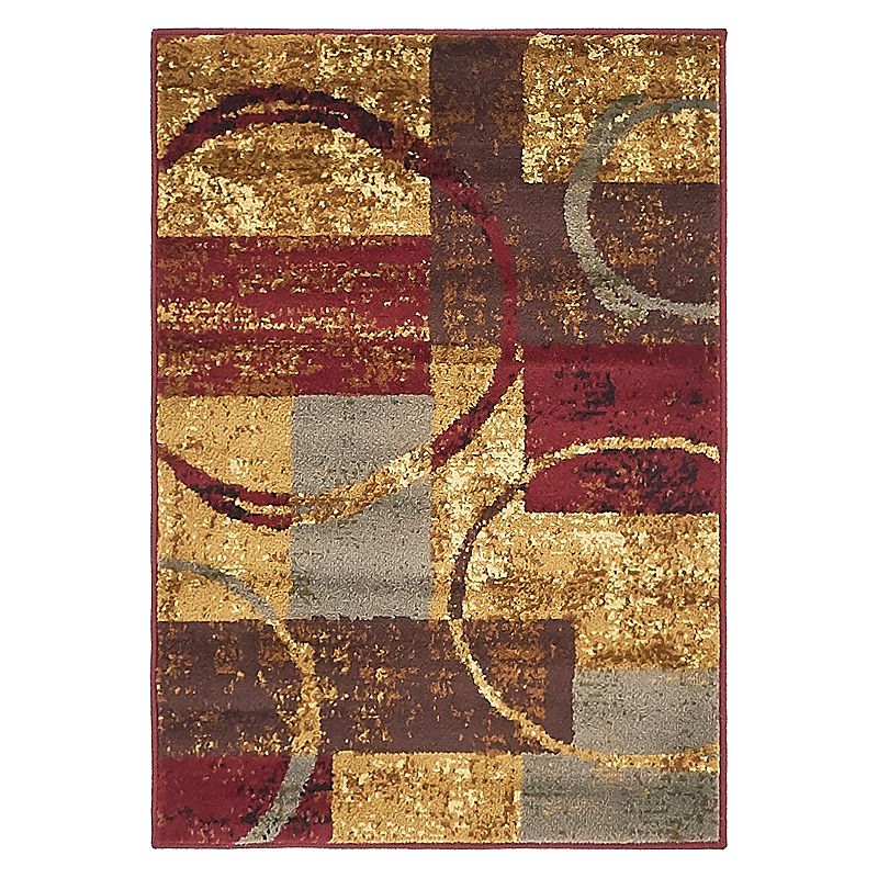 Unique Loom Kouillou Barista Rug, Multicolor, 8Ft Sq