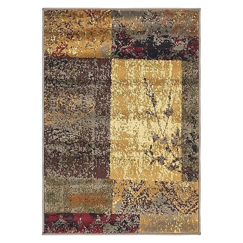 Unique Loom Pache Barista Rug, Beig/Green, 8Ft Rnd