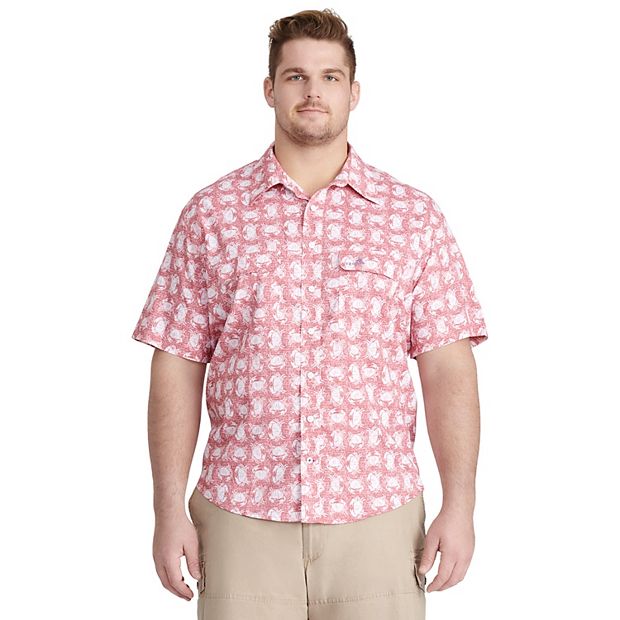 Big & Tall IZOD Saltwater Classic-Fit Performance Beach Button