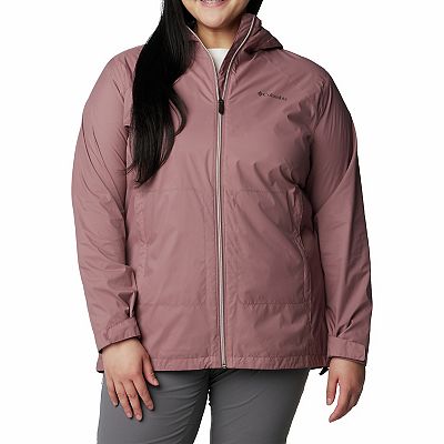 Columbia rain jacket womens plus best sale