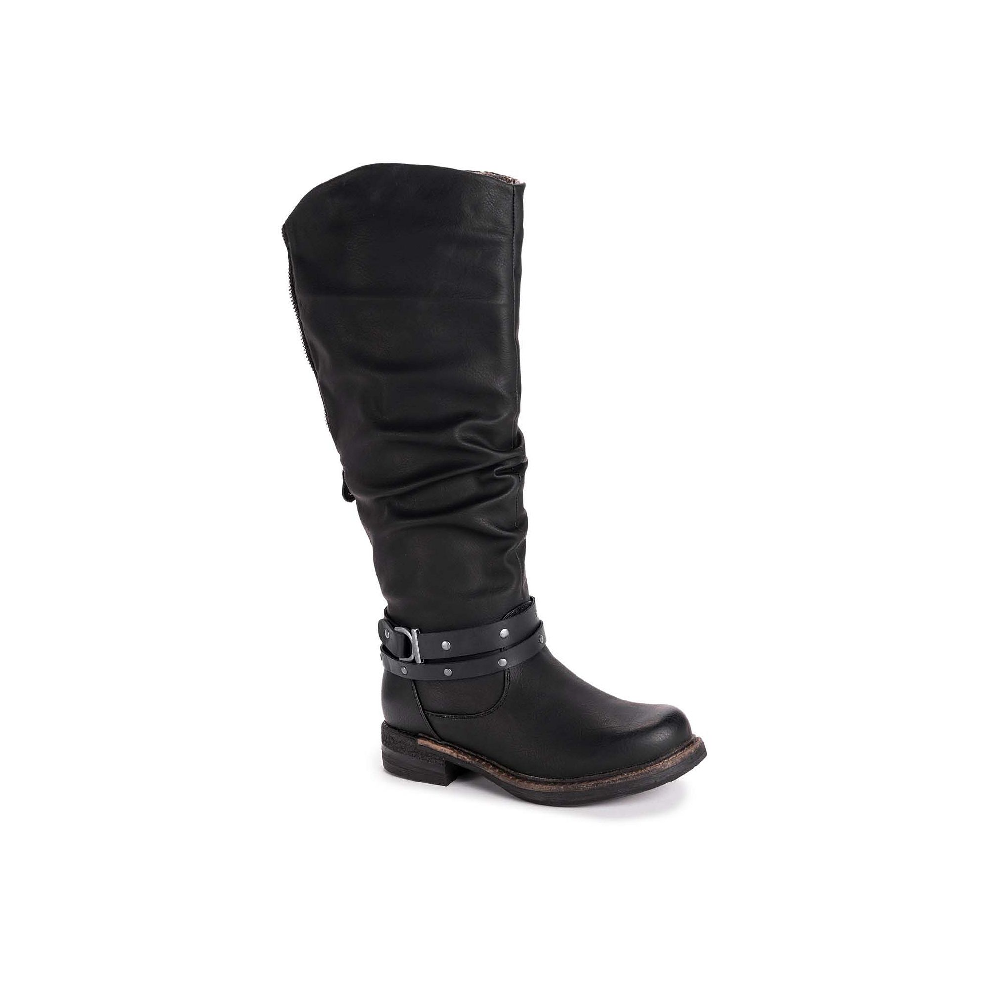 MUK LUKS Logger Victoria Womens Knee-High Boots, Size: 6, Black