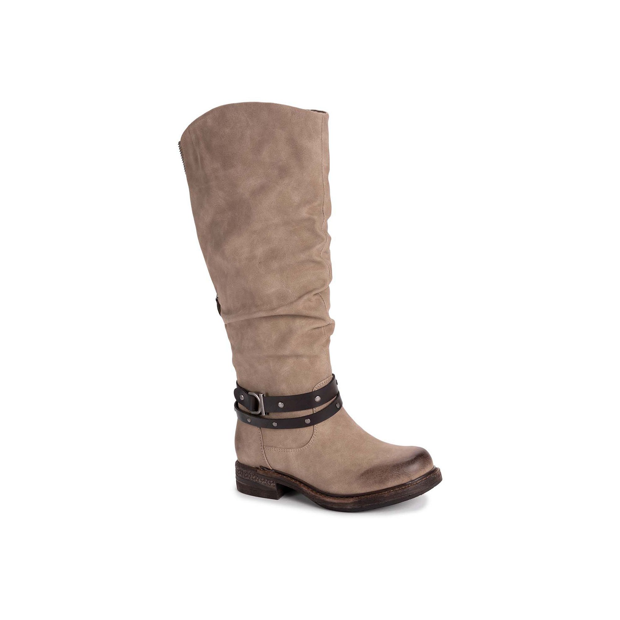 MUK LUKS Logger Victoria Womens Knee-High Boots, Size: 6, Grey